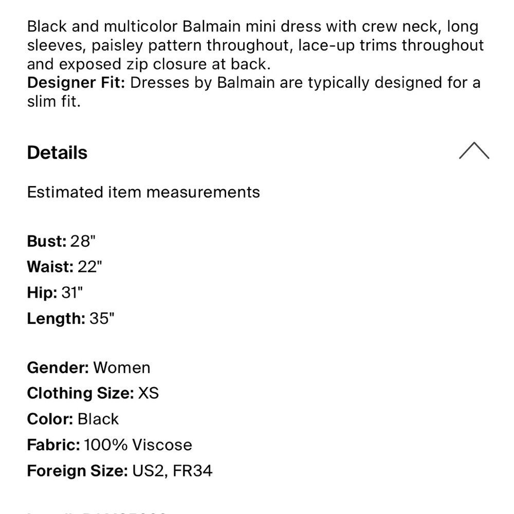 BALMAIN DRESS - Picture 4 of 4